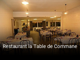 Restaurant la Table de Commane réservation en ligne