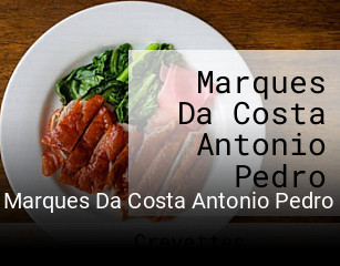 Marques Da Costa Antonio Pedro réservation de table