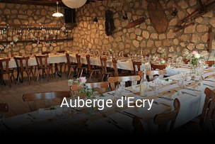Auberge d'Ecry réservation