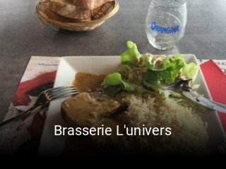 Brasserie L'univers réservation de table