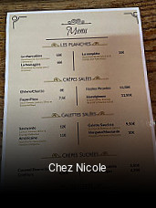 Chez Nicole réservation de table
