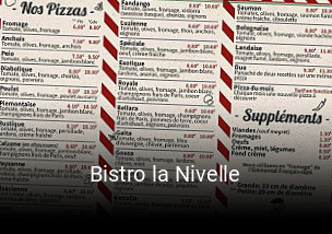 Bistro la Nivelle réservation