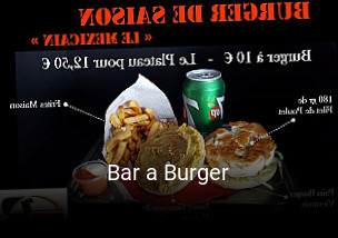 Bar a Burger réservation en ligne