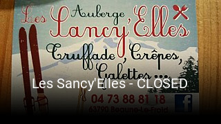 Les Sancy'Elles - CLOSED réservation de table