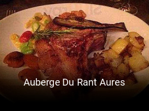 Auberge Du Rant Aures réservation de table