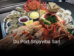 Du Port Sopyviba Sarl réservation de table
