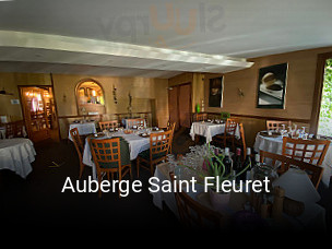 Auberge Saint Fleuret réservation en ligne