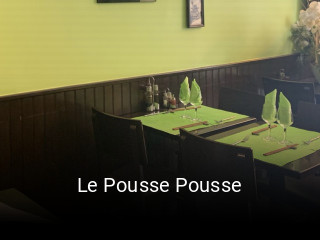 Le Pousse Pousse réservation de table