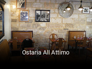 Réserver une table chez Ostaria All Attimo maintenant