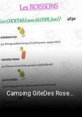 Camping GiteDes Roses réservation de table