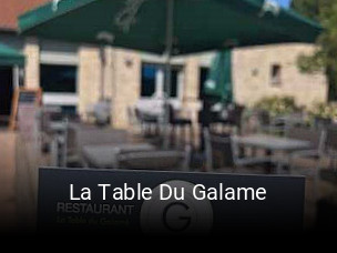 La Table Du Galame réservation en ligne