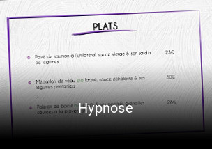 Hypnose réservation de table