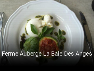 Ferme Auberge La Baie Des Anges réservation de table