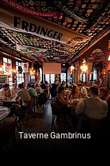 Taverne Gambrinus réservation de table