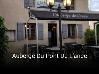 Auberge Du Pont De L'ance réservation