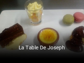 La Table De Joseph réservation de table