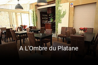 A L'Ombre du Platane réservation de table