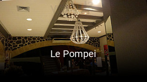 Le Pompei réservation de table