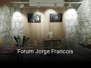 Forum Jorge Francois réservation de table