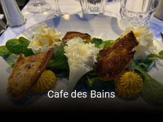 Cafe des Bains réservation de table