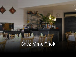 Réserver une table chez Chez Mme Phok maintenant