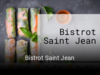 Bistrot Saint Jean réservation en ligne