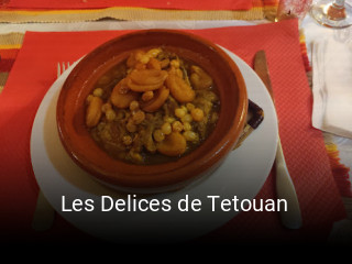 Les Delices de Tetouan réservation de table