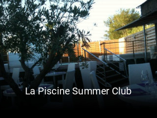 La Piscine Summer Club réservation de table