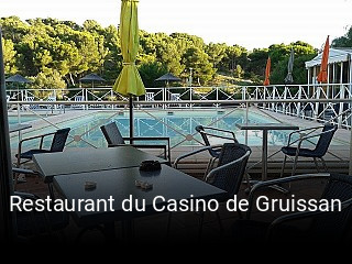 Restaurant du Casino de Gruissan réservation de table