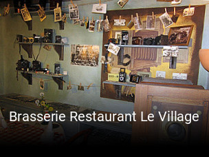 Brasserie Restaurant Le Village réservation de table