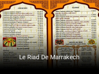 Le Riad De Marrakech réservation en ligne