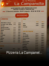 Pizzeria La Campanella réservation en ligne
