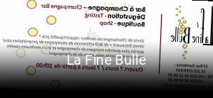 La Fine Bulle réservation