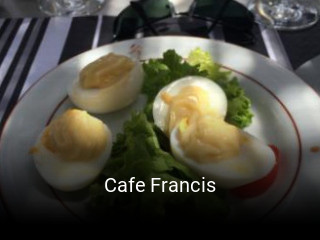 Cafe Francis réservation de table