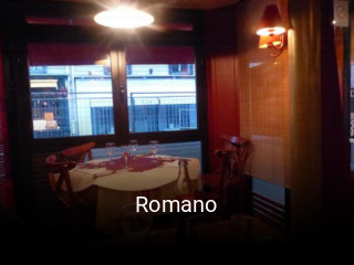 Réserver une table chez Romano maintenant