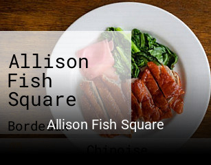 Allison Fish Square réservation en ligne