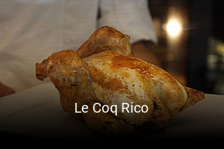 Le Coq Rico réservation de table