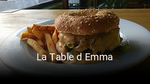 La Table d Emma réservation de table