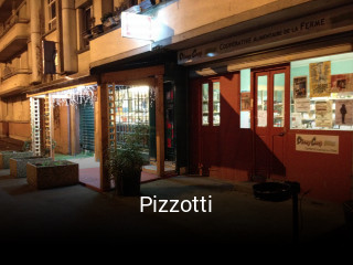 Pizzotti réservation de table