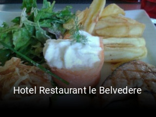 Hotel Restaurant le Belvedere réservation de table