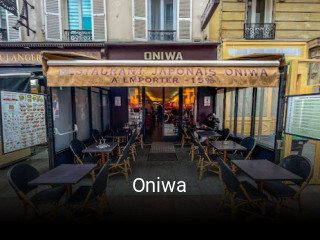 Oniwa réservation de table