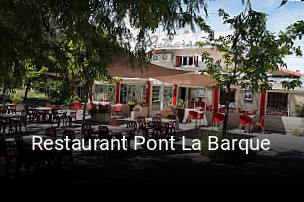 Restaurant Pont La Barque réservation