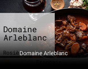 Domaine Arleblanc réservation en ligne