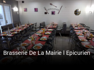 Brasserie De La Mairie l Epicurien réservation en ligne
