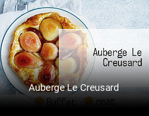 Auberge Le Creusard réservation de table