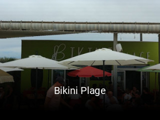 Bikini Plage réservation de table