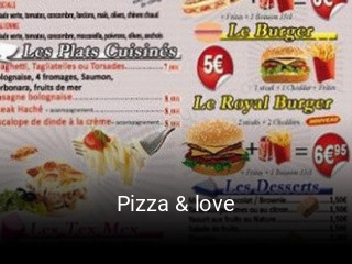 Pizza & love réservation en ligne