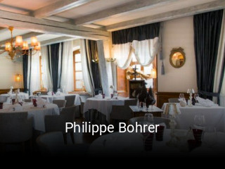 Philippe Bohrer réservation de table