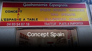 Concept Spain réservation de table
