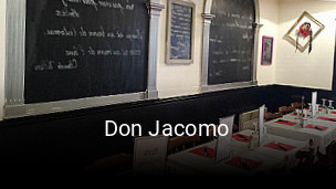 Don Jacomo réservation